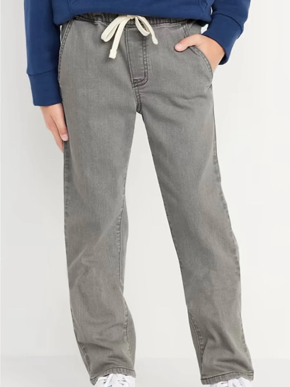 Old Navy Gray Pull-On Kids Casual Pants with Drawstring